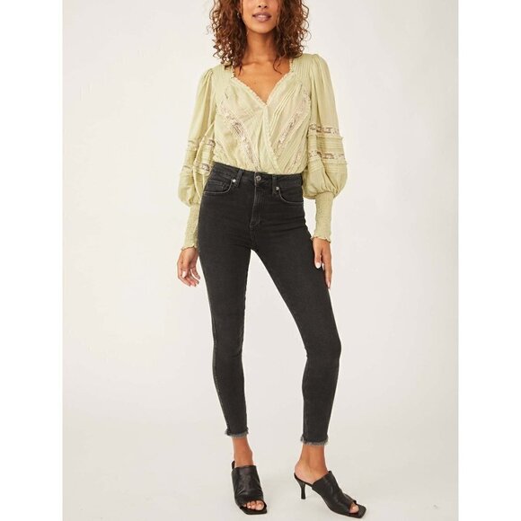 Free People The Eloise Bodysuit / Sage Mint / S - Picture 2 of 8